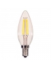 Satco S9822 - 4 Watt C11 LED - Clear - 2700K - Candelabra base - 360 Deg. Beam Spread - 450 lumens - 120 V - 6 Packs